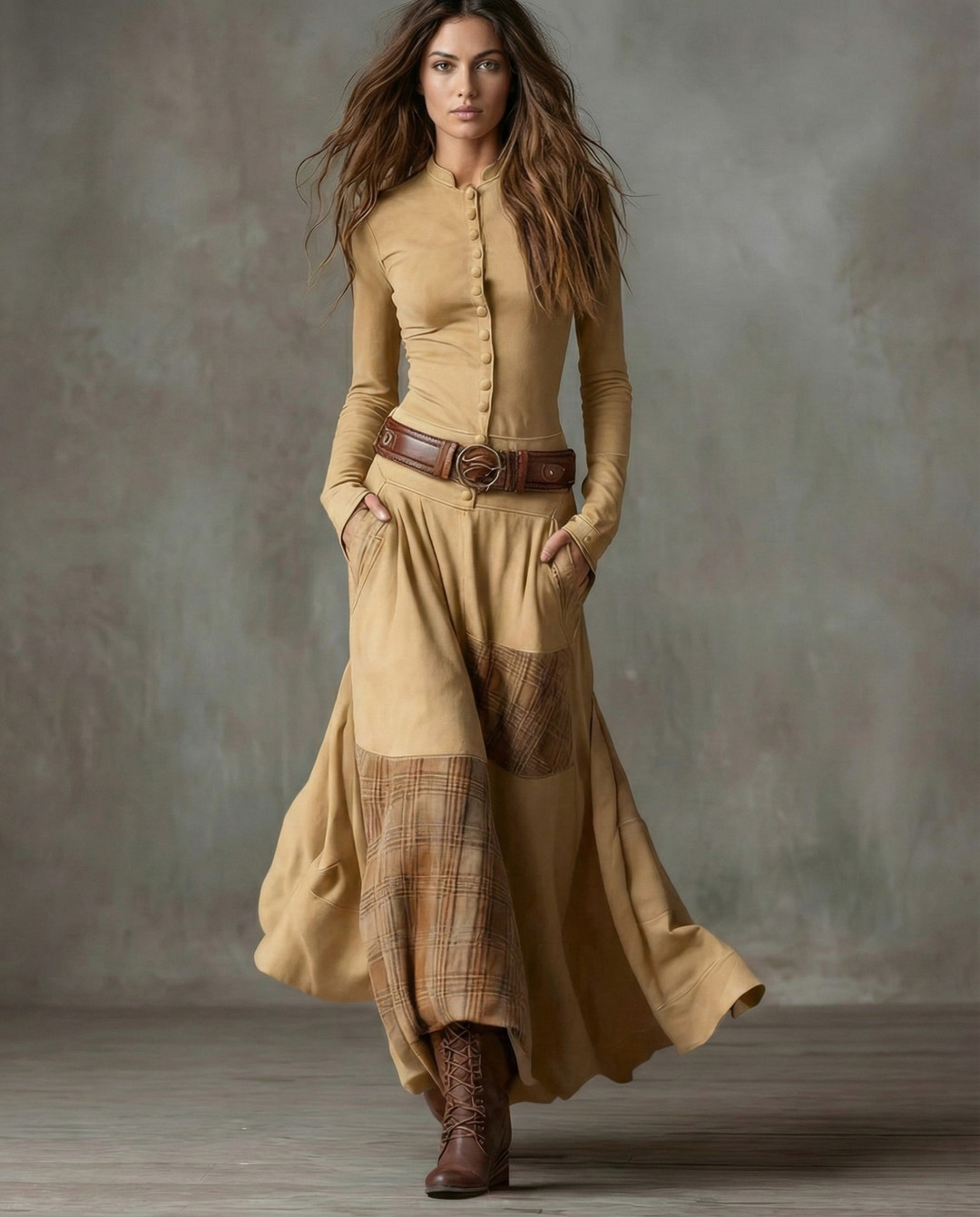 Viviana - Vestido Bohemio de Línea Elegante