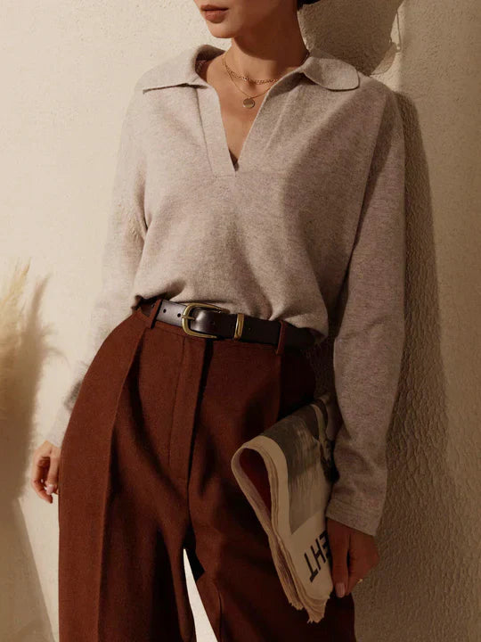 Sara - Jersey Casual con Cuello